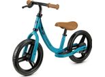 Kinderkraft Space Balance Bike - Leggera, Con Freno A Mano - Ruote In Schiuma Eva - Sella E Manubrio Regolabili - Per Bambini Da 80 Cm - Blu