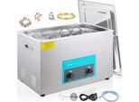 Vevor Pulitore A Ultrasuoni 30L Controllo Della Macchina Per La Pulizia A Ultrasuoni Con Pulsante In Acciaio Inox 304, Con Timer Di Riscaldamento Per Gioielli, Orologi, Occhiali, Strumenti Dentali