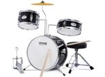 Batteria Vevor Drum Set Drum Starter 3 Pezzi Nero