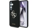 Etui Guess Silicone Big 4G Logo Bottom Script Samsung Galaxy S25 Czarny
