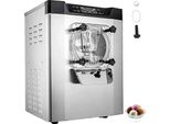 VEVOR Kommerzielle Eismaschine, Eismaschine, 16–20 l/h Eis, 1400 W Harteismaschine, geeignet für Snackbars, Restaurants, Silber