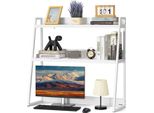 Vevor Libreria Da Scrivania 95 X 32 X 90 Cm) Scaffali Da Scrivania Organizzatore Scaffale Espositivo , Scaffale Con Piedini Antiscivolo, Bianco Ufficio