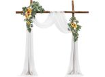 Vevor Fiori Per Arco Di Nozze, Fiori Gialli Per Arco Di Nozze Con Tende, Per Bouquet Da Cerimonia, Decorazione Del Fondale Del Ricevimento
