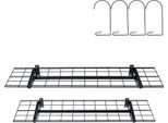 Succebuy Scaffali Per Garage 4 X 1 Ft. Scaffalatura Da Garage A Parete Per Impieghi Gravosi, Confezione Da 2 Pezzi. Capacità Di Carico Totale 400 Libbre. Ideale Per Garage, Capannone, Officina.