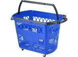 I Cestini Per La Spesa Succebuy In Blu, Un Set Da 6 Pezzi, Sono I Vostri Perfetti Compagni Di Shopping. Questi Carrelli Spesa Portatili, Con Una Capacità Di 39 Litri, Sono Dotati Di Maniglie Per Un Facile Trasporto