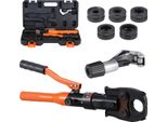 Succebuy Pinza Idraulica Per Tubi Per Connessioni In Rame, Pinza Per Crimpare Con Ganasce A Cambio Rapido V12, V15, V18, V22, V28, Set Di Crimpatura Ruotabile A 360° Per Spazi Ristretti