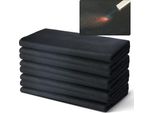 Succebuy Coperta Per Saldatura In Feltro Di Carbonio, Confezione Da 4, 94 X 91 Cm, Coperta Per Saldatura Ignifuga, Coperta Resistente Al Calore Fino A 982 °C, Tappetino Isolante Per Saldatura Ignifugo Tagliato Su Misura In Fibra Di Carbonio