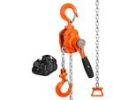Succebuy Paranco A Catena A Leva Da 1/2 Tonnellata, Capacità Di 1100 Lbs 10 Ft, Acciaio Zincato G80, Freno Weston A Doppia Leva, Gancio A 360°, Guida Per Catena Auto, Per Garage, Fabbrica, Banchina
