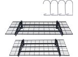 Succebuy Scaffali Per Garage - Confezione Da 2, 6 X 2 Piedi. Robusta Scaffalatura A Parete. Capacità Di Carico Totale 1000 Libbre. Ideale Per Officina, Capannone, Garage.