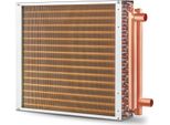 Succebuy Scambiatore Di Calore Acqua-Aria, 16 "X 16"", 3 File, Connessioni In Rame Da 3/8"", 193 Alette In Alluminio. Ideale Per Stufe A Legna Da Esterno, Riscaldamento E Raffreddamento Residenziale E Riscaldamento Ad Aria Forzata"