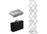 Succebuy Portariviste Pieghevole Da, Portadepliant Pop-Up Con 6 Scomparti, Portacataloghi Bifacciale, Borsa Portatile Per Fiere In Ufficio