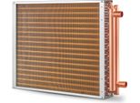 Succebuy Scambiatore Di Calore Acqua-Aria, 18 "X 20"", 3 File, Connessioni In Rame Da 3/8"", 242 Alette In Alluminio. Ideale Per Stufe A Legna Da Esterno, Riscaldamento E Raffreddamento Residenziale E Riscaldamento Ad Aria Forzata"