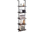 Vevor Scaffale Industriale In Tubo Quadrato, 5 Livelli, 15,6 X 11,8 Pollici, Scaffale Galleggiante In Legno Rustico Per Il Montaggio A Parete, Supporto Per Oggetti Da Esposizione, Libreria, Scaffale Di Archiviazione, Supporto Per Minuteria