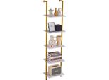 Vevor Scaffale Industriale In Tubo Quadrato, 5 Livelli, 15,6 X 11,8 Pollici, Scaffale Galleggiante In Legno Rustico Per Il Montaggio A Parete, Supporto Per Oggetti Da Esposizione, Libreria, Scaffale Di Archiviazione, Supporto Per Minuteria
