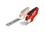 Akku-Gras- Und Strauchschere GE-CG 12 Li, 12Volt, Grasschere Rot/Schwarz, Li-Ionen Akku 1,5Ah