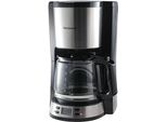 HANSEATIC Filterkaffeemaschine HCMD151000SD, schwarz (silber, schwarz), 1,5 l, 12 Tasse(n), Kaffeemaschinen
