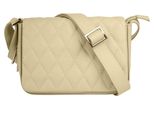 Henkeltasche CLUTY, Damen, Gr. B/H/T: 20cm x 13cm x 5cm onesize, beige, Leder, Taschen, echt Leder, Made in Italy