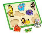 Viga - Puzzle Con Motivi Di Animali Della Giungla - Legno