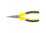 Ironside 121-383 Pinze A Becchi Piatti Lunghe 160 Mm Con Manico A 2 Componenti, Nero/Giallo/Grigio Argento