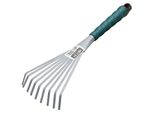 Egufer HT2008 Piccola Spazzatrice 9 Denti Piatta Wst Antracite, Manico Verde, Antracite/Verde