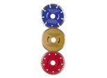 Easy Work 73543 Set Di Dischi Diamantati, ø 115 Mm, Multicolore, 3 Pezzi (1 Set)