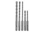 Easy Work 41034 Set Di Punte Per Martello Sds, Argento, 5 Pezzi (1 Set)