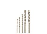 Easy Work 41007 Set Di Punte Da Trapano In Metallo Duro, 4, 5, 6, 8, 10 Mm, Argento, 5 Pezzi (1 Set)