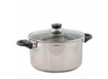 Karl KrüGer Denver 101024DE Casseruola In Acciaio Inox A Induzione Coperchio In Vetro