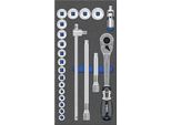 Set Di Chiavi A Bussola Mts 12 Esagonali, 22 Pezzi, 12,5 Mm (1/2"): 3/8-1.1/4(1/3"
