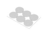 Metaltex 297253014 Piedini In Feltro Ø3,3 Cm, Bianco (Confezione Da 6)
