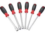Vigor V4199 Set Di Cacciaviti A Bussola Esagonale ∙Profilo Esagonale Esterno ∙ 6 - 7 - 8 - 10 - 12 - 13 ∙ Numero Di Strumenti: 6