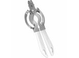 Metaltex 251-121080 Sollevatore Di Coperchio Exodus Cromato / Abs, Bianco/Argento