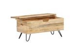 Cassapanca 90X40X45 Cm In Legno Massiccio Di Mango