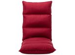 Vidaxl Sedia Da Terra Pieghevole In Tessuto Rosso Vino