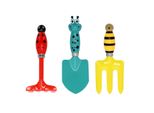 Esschert Design Attrezzi Da Giardinaggio Per Bambini: Vanga, Rastrello E Forca - Set Di 3 Pezzi