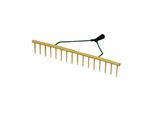 Siena Garden Rastrello Da Fieno In Plastica 16 Rebbi Monobraccio Larghezza Di Lavoro 64 Cm, Con Bordo