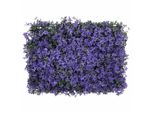 Vidaxl Schermo Per La Privacy In Foglie Artificiali 24 Pz. Viola 40X60 Cm