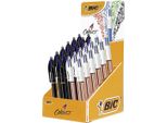 Bic 517944 Bic Biro Retrattile 4 Colori, Confezione Da 24 Pezzi