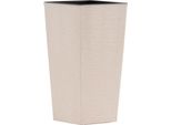 Fioriere Siena Garden Nizza Groove Crema Effetto Scanalato, 35 X 35 X 68 Cm