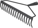 Rastrello A Prua Siena Garden 16 Zinco. 41 Cm