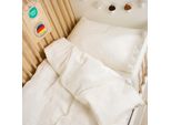 Biancheria Da Letto Per Bambini Laleni 100X135 Cm E 40X60 Cm In Cotone E Mussola Color Avorio