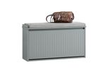 Sobuy FSR98-L-HG Scarpiera Con Ribalta Panca Per Scarpe Con Cuscino Cassettiera Per Scarpe Grigio Chiaro Panca Circa 80X45X26Cm Wht