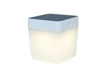Lutec Led Lampada Solare Da Tavolo Table Cube White IP44 1W 100Lm Bianco Caldo 3000K Dimmerabile In 3 Fasi
