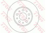 2X Disco Freno Trw DF6228 Per Fiat 500L (351_ 352_) 40 6Mm 251Mm