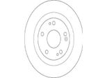 2X Disco Freno Trw DF6705 Per Honda Civic X Hatchback (Fc_ Fk) 36 5Mm 282Mm