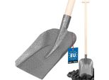 Kotarbau® Pala Robusta 285 X 230 Mm Pala Da Giardino Per Diametro Manico 38 Mm Pala In Acciaio Per La Raccolta Di Materiale Sfuso Con Manico In Legno