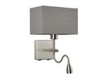 Italux Norte Lampada Da Parete Led Moderna In Nichel WL-1122-2-BL-SN-RC-GR