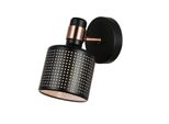 Italux Restenza Lampada Da Parete Moderna Nera WL-2439-1-BK