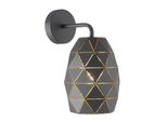 Italux Harley Lampada Da Parete A Led Moderna In Grafite MBM-3480/1 Gr+Gd