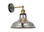 Italux Hubert Lampada Da Parete Industriale Nera MBM-2381/1 Gd+Sg